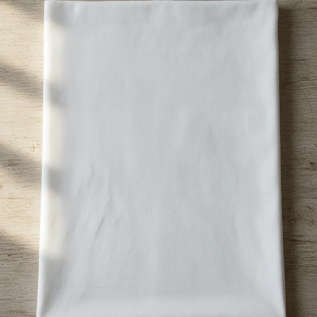 Same white dress shirt with stain cleanly removed and fabric texture restored