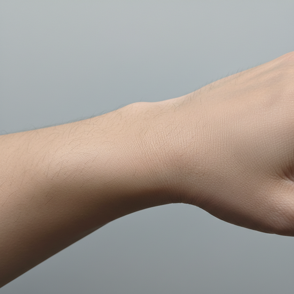 Bare wrist with no tattoos