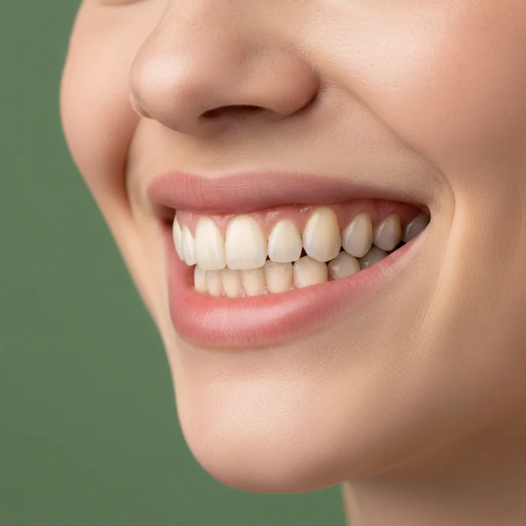 Same smile with uniform spacing and no gaps