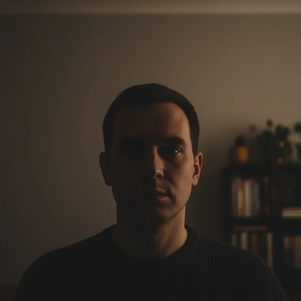 Brightened guest headshot with even lighting