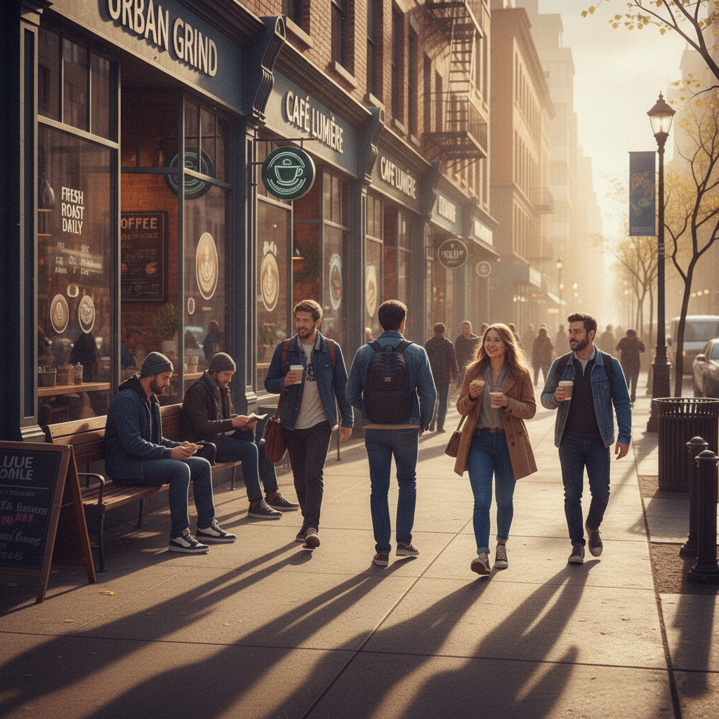 Same man with 1970s feathered hair and wide-collar shirt in warm Kodachrome tones
