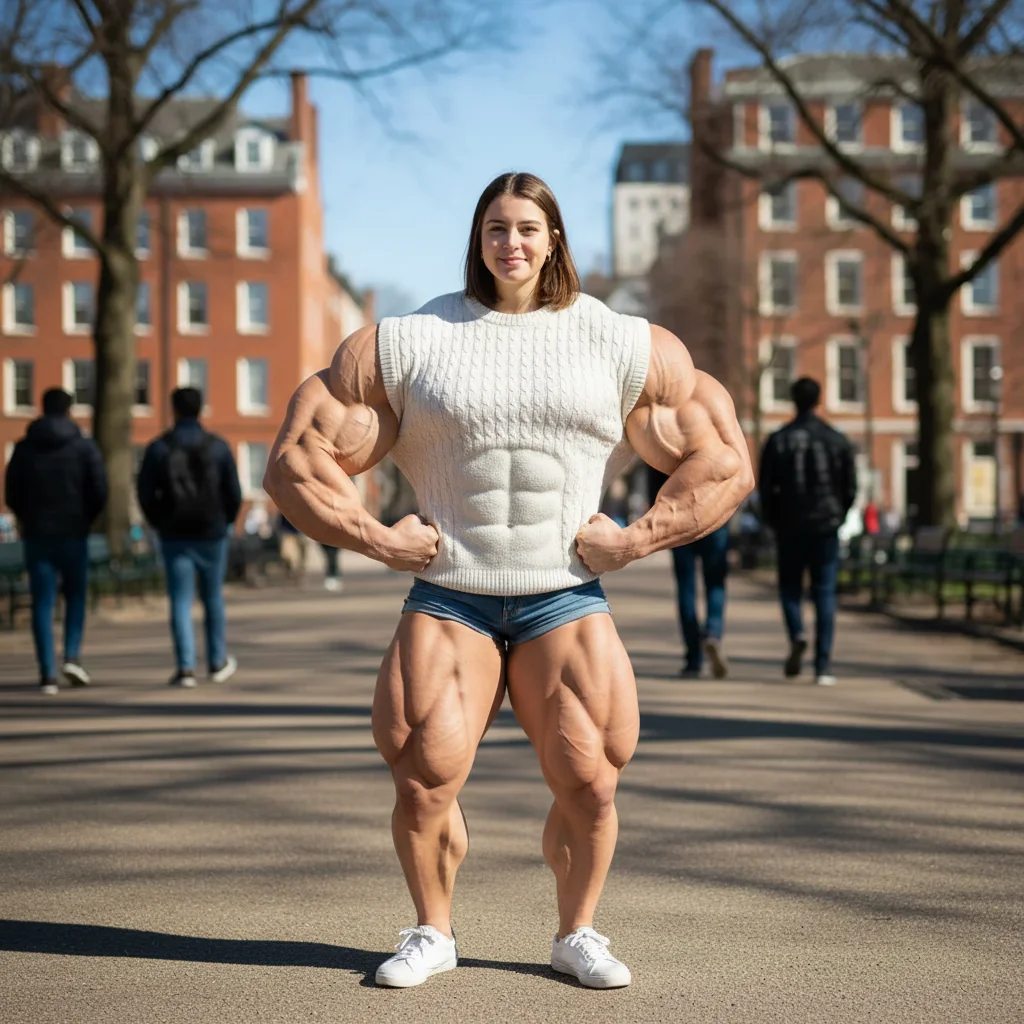 Photo after create a tiny head prank photo with a comically small head with AI