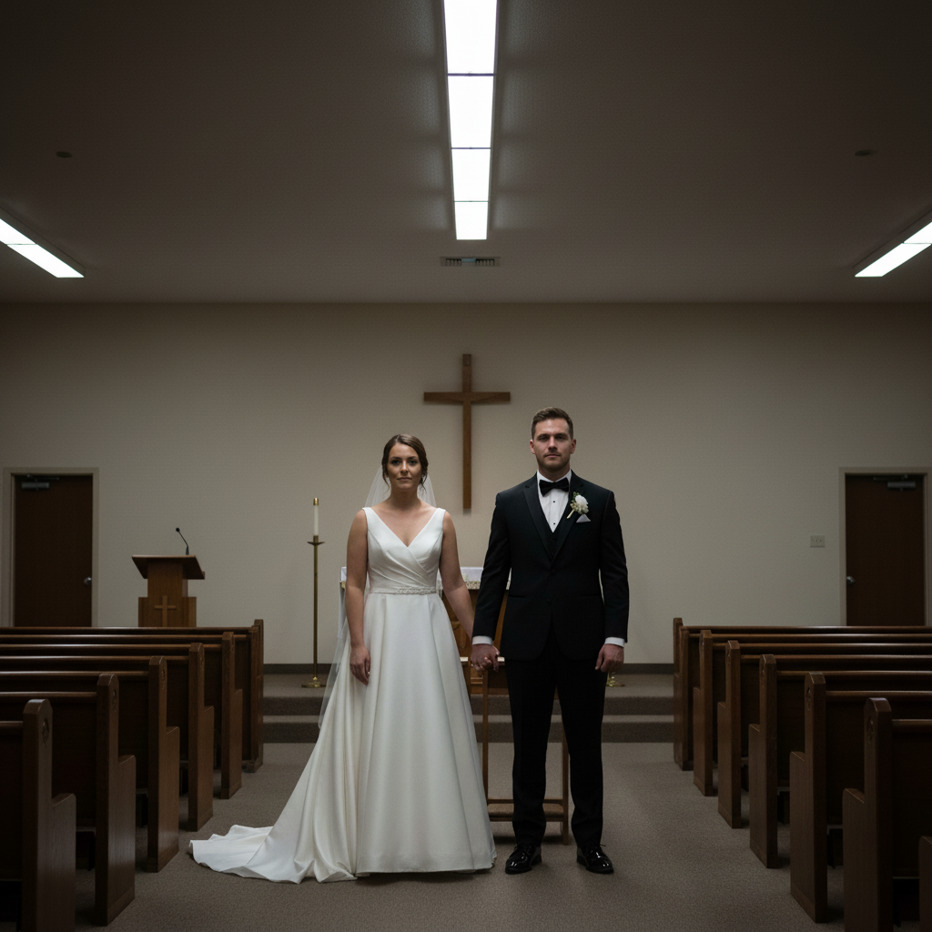 Same photo with softened lighting and exit sign removed