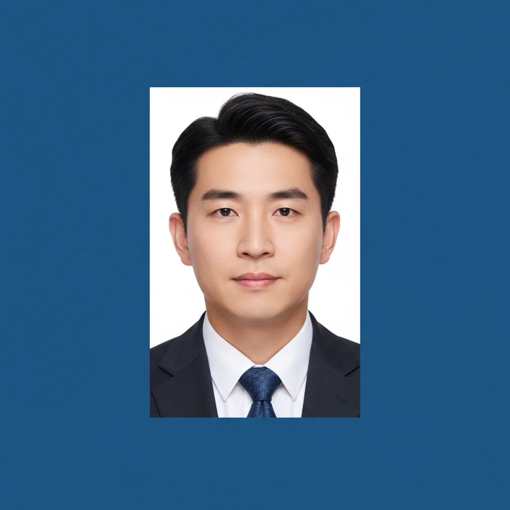 Woman in blazer photographed at a park