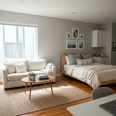 Same photo after AI airbnb listing photo editor edit