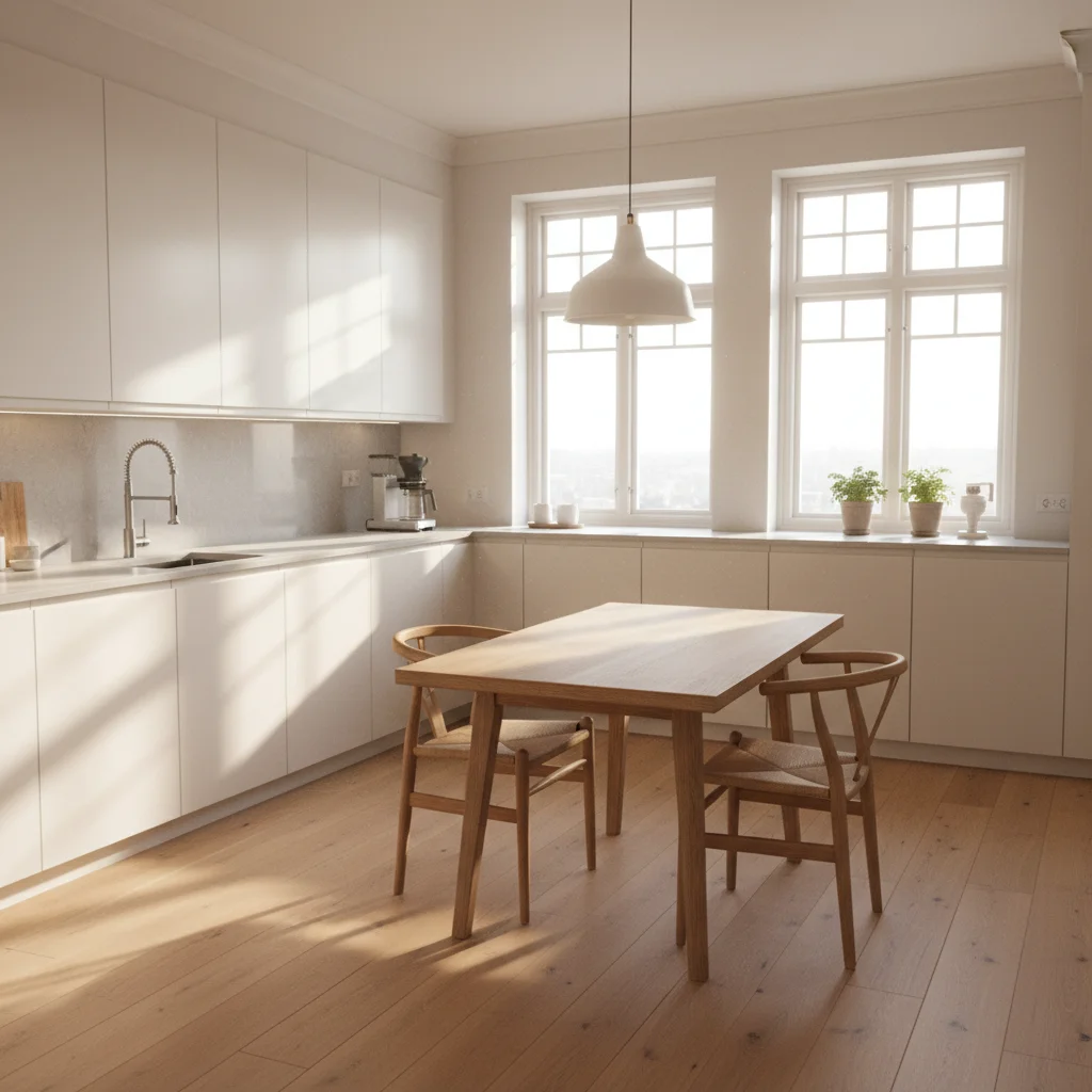 Empty kitchen before April Fools prank edit