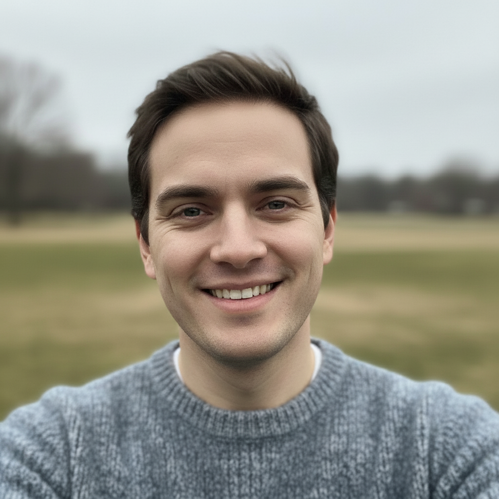 Same portrait enhanced with improved clarity and natural vibrancy