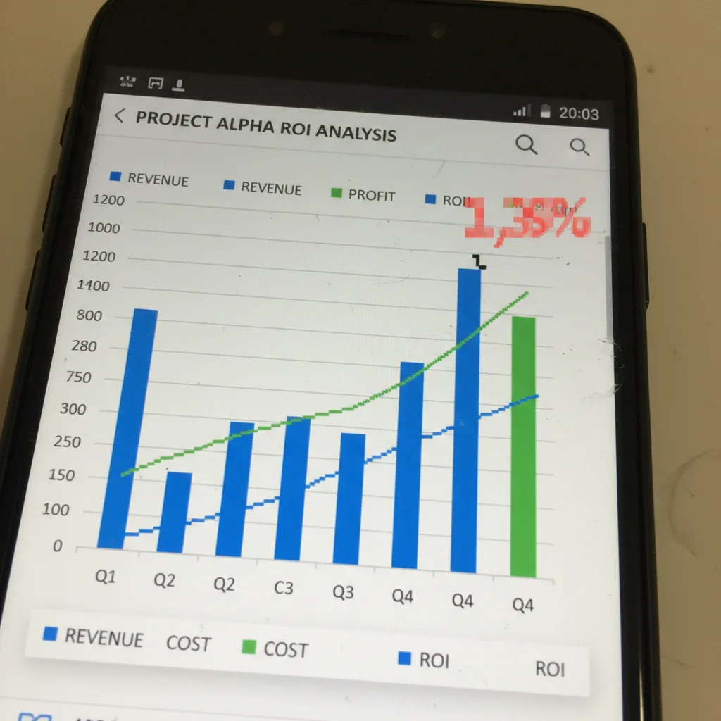 Blurry pixelated Excel chart screenshot