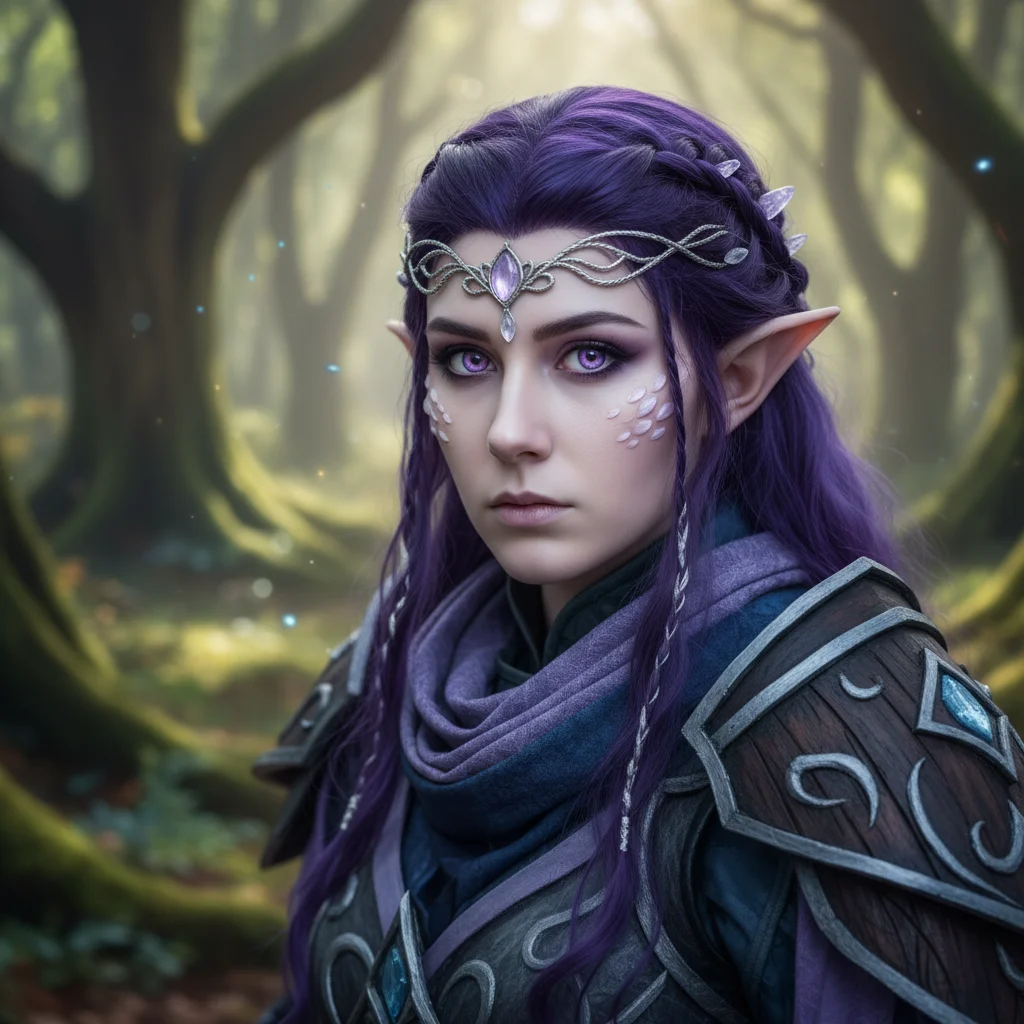 Cosplayer portrait with natural hazel eyes