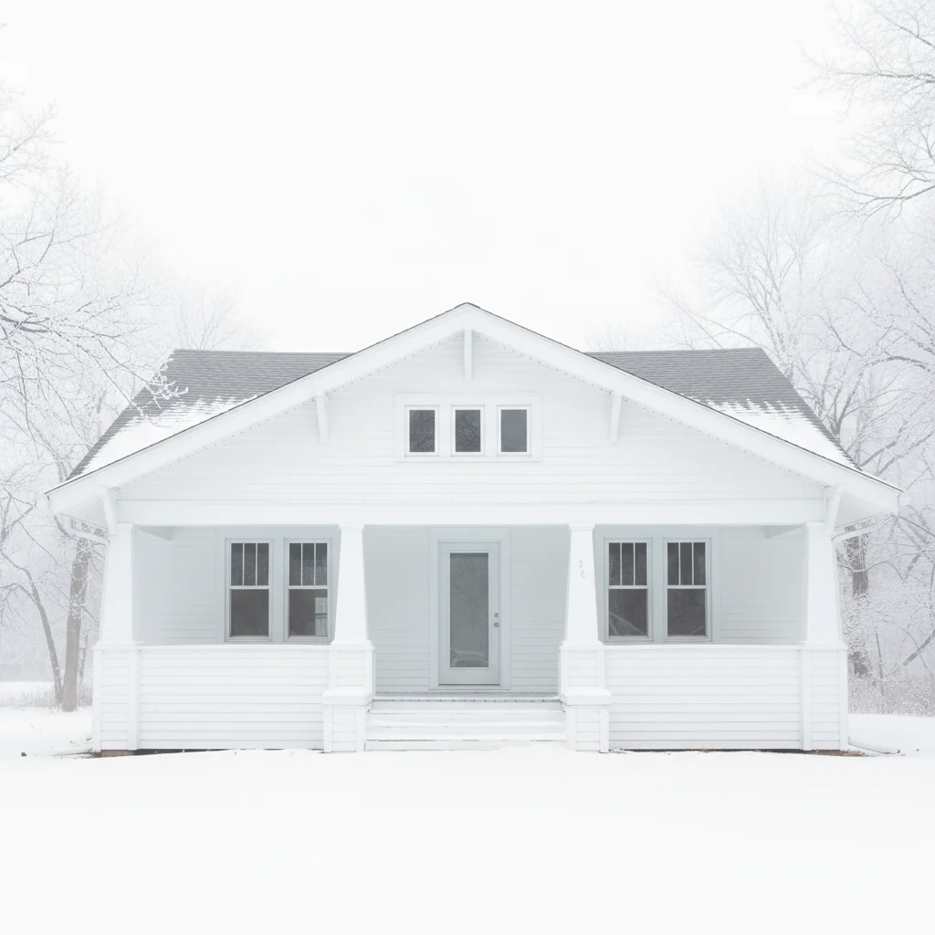 House with white siding throughout