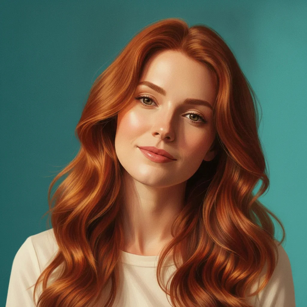 Clean AI portrait with both watermark badges removed and teal background restored in both corners