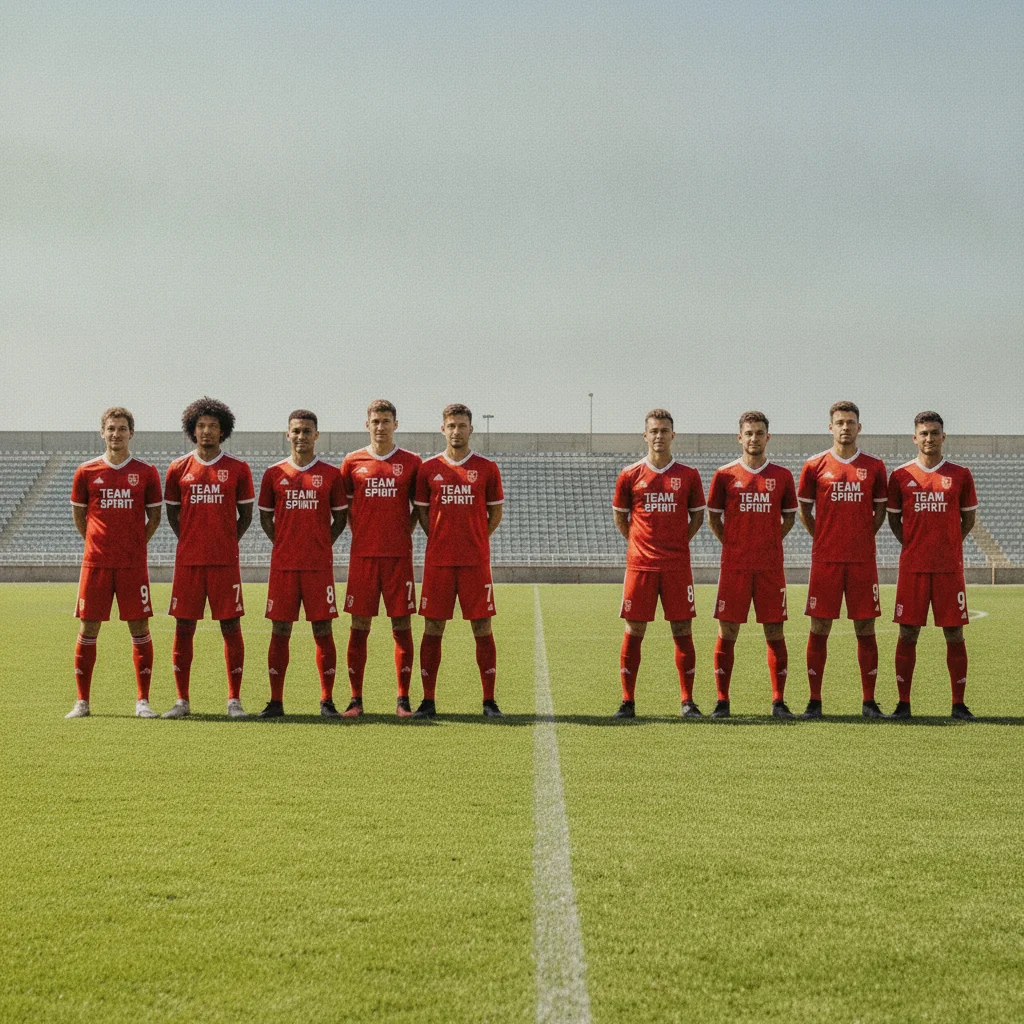 Full eleven-person team photo combined into one row with consistent lighting