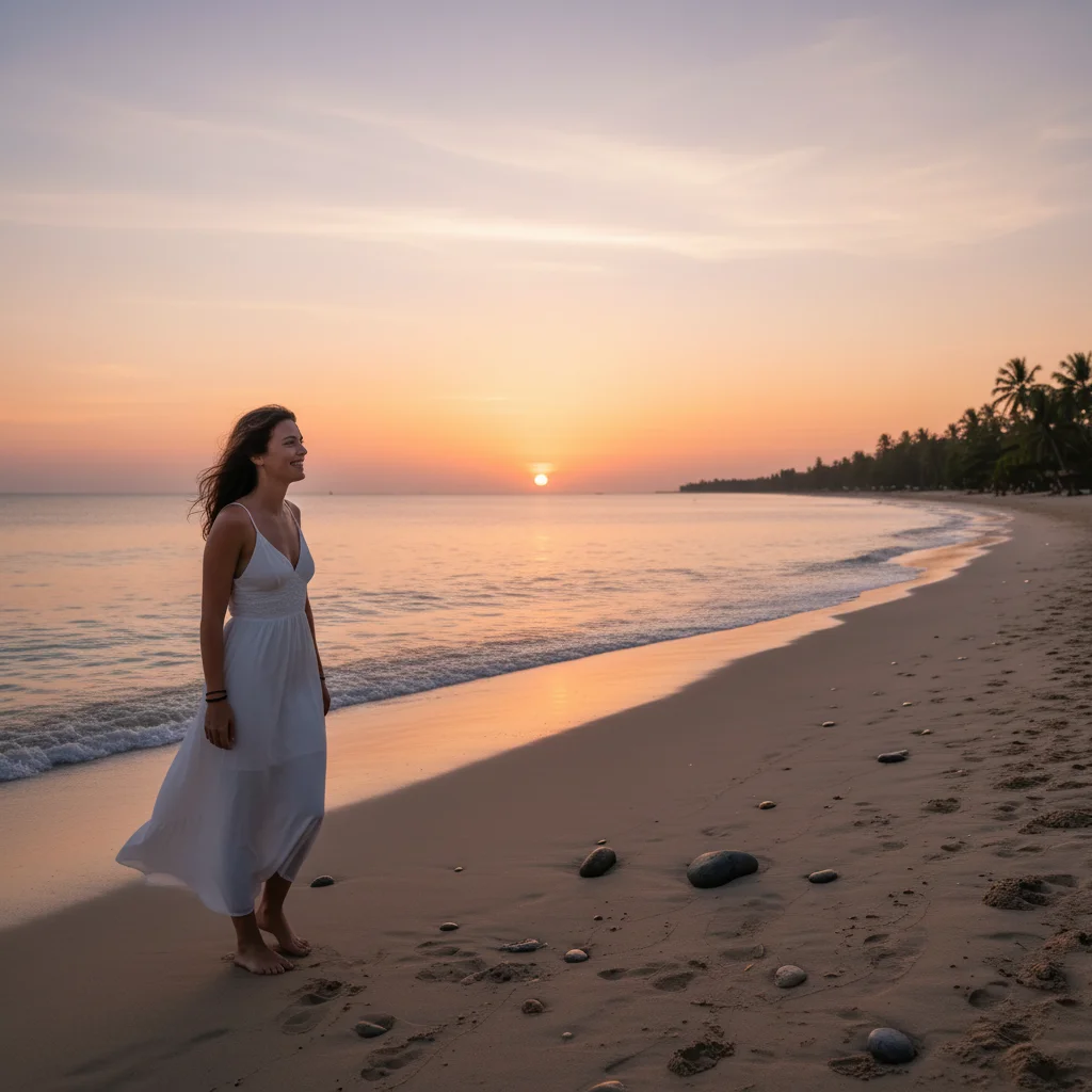 Same photo with ex removed, solo shot at nice restaurant