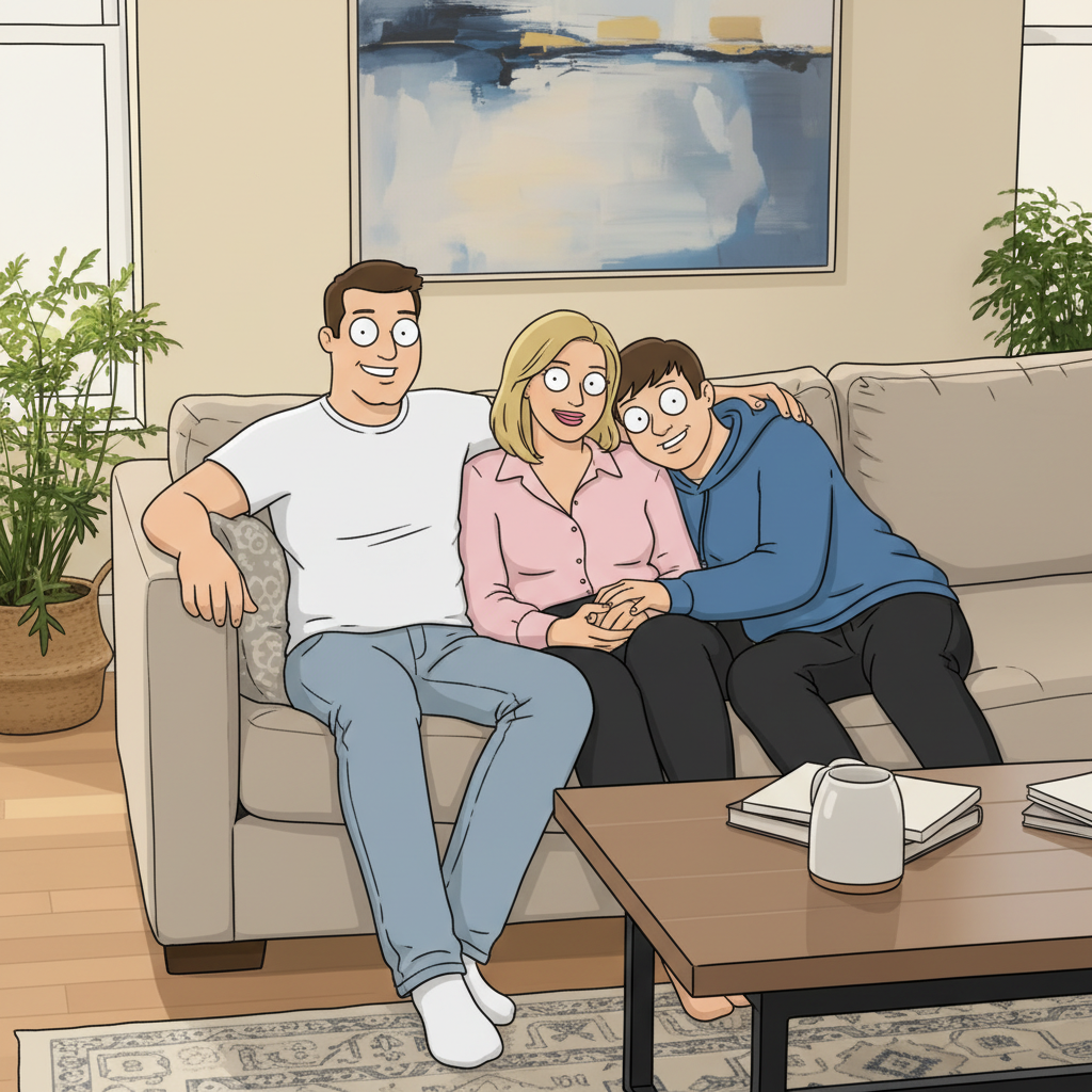 Same family as Family Guy cartoon characters