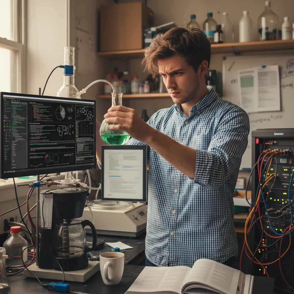 NSF fellowship headshot with polished research backdrop and distinguished scientific presence