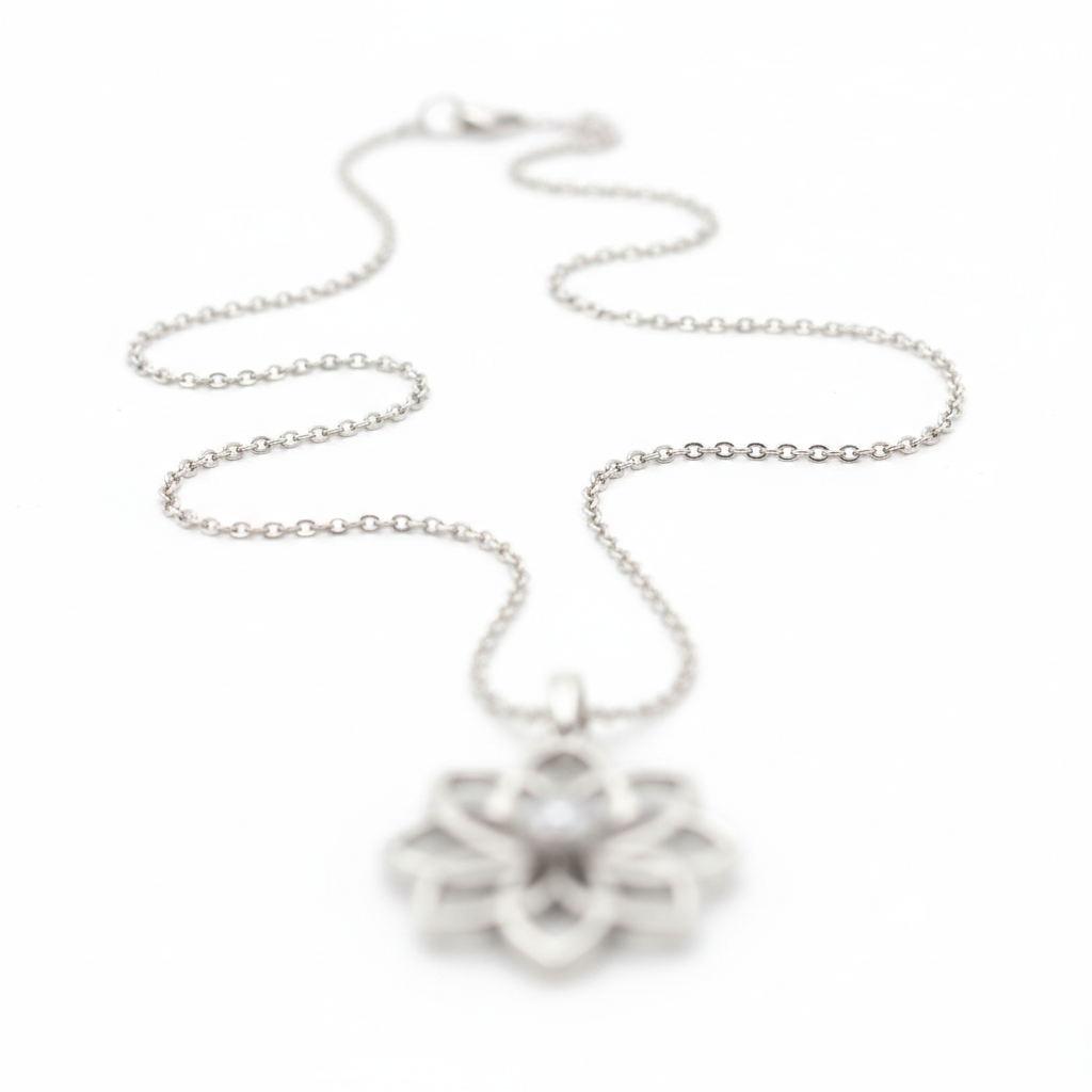 Soft focus jewelry photo with blurred pendant details