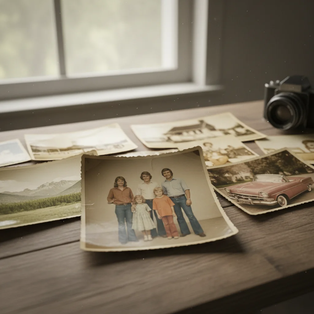 Garden photo faded to near grayscale