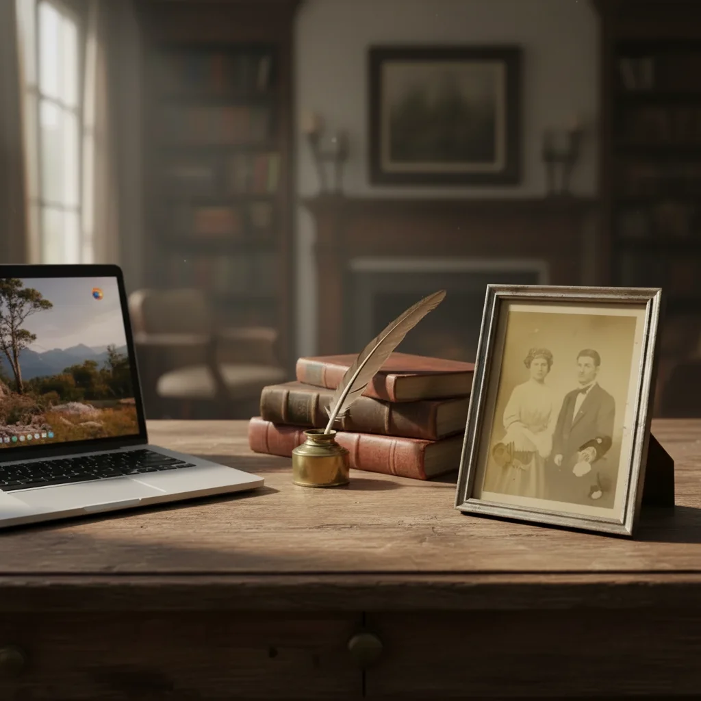 Restored military portrait with clear face and crisp uniform details