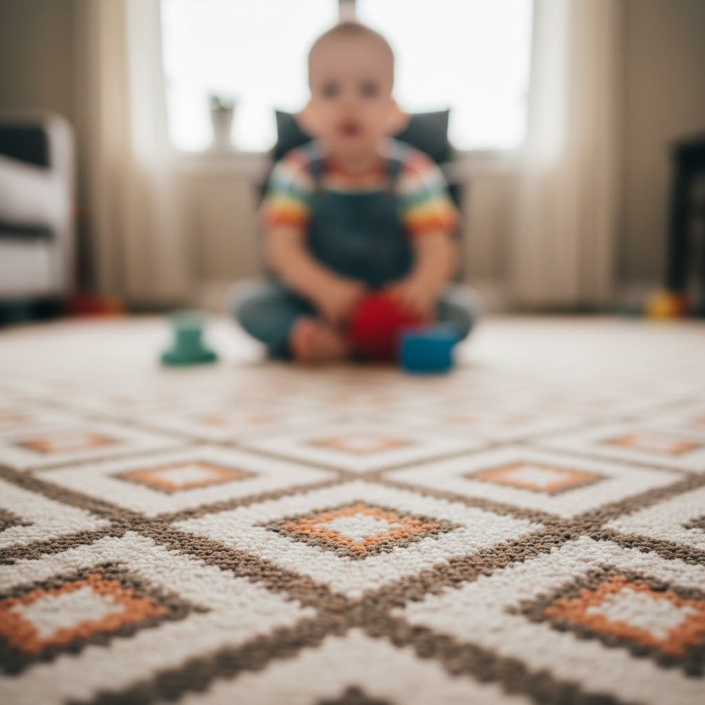 Same photo with child sharp and clear