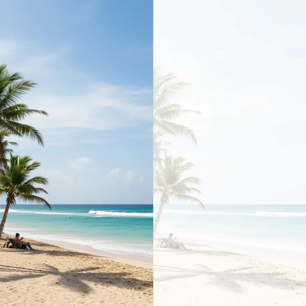 Photo with balanced exposure and natural skin tones