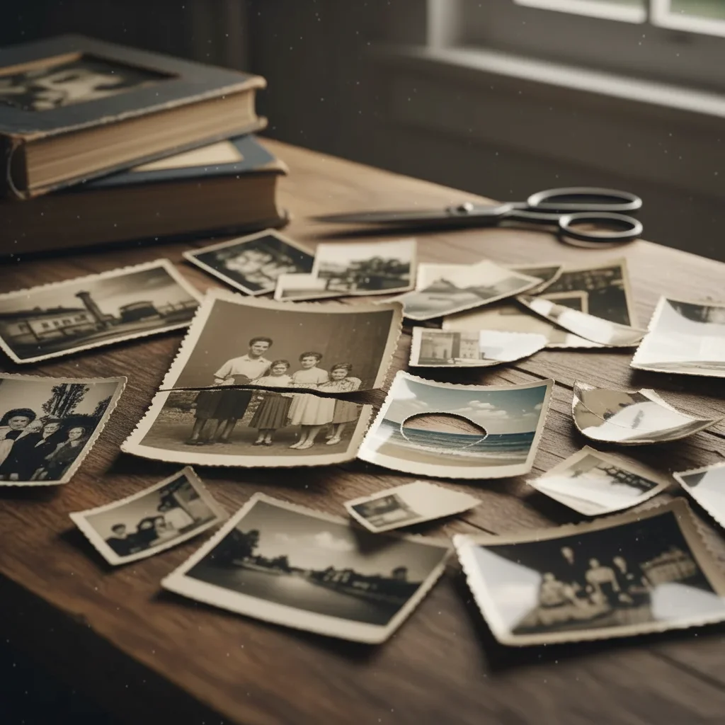 Complete wedding photo with border reconstructed