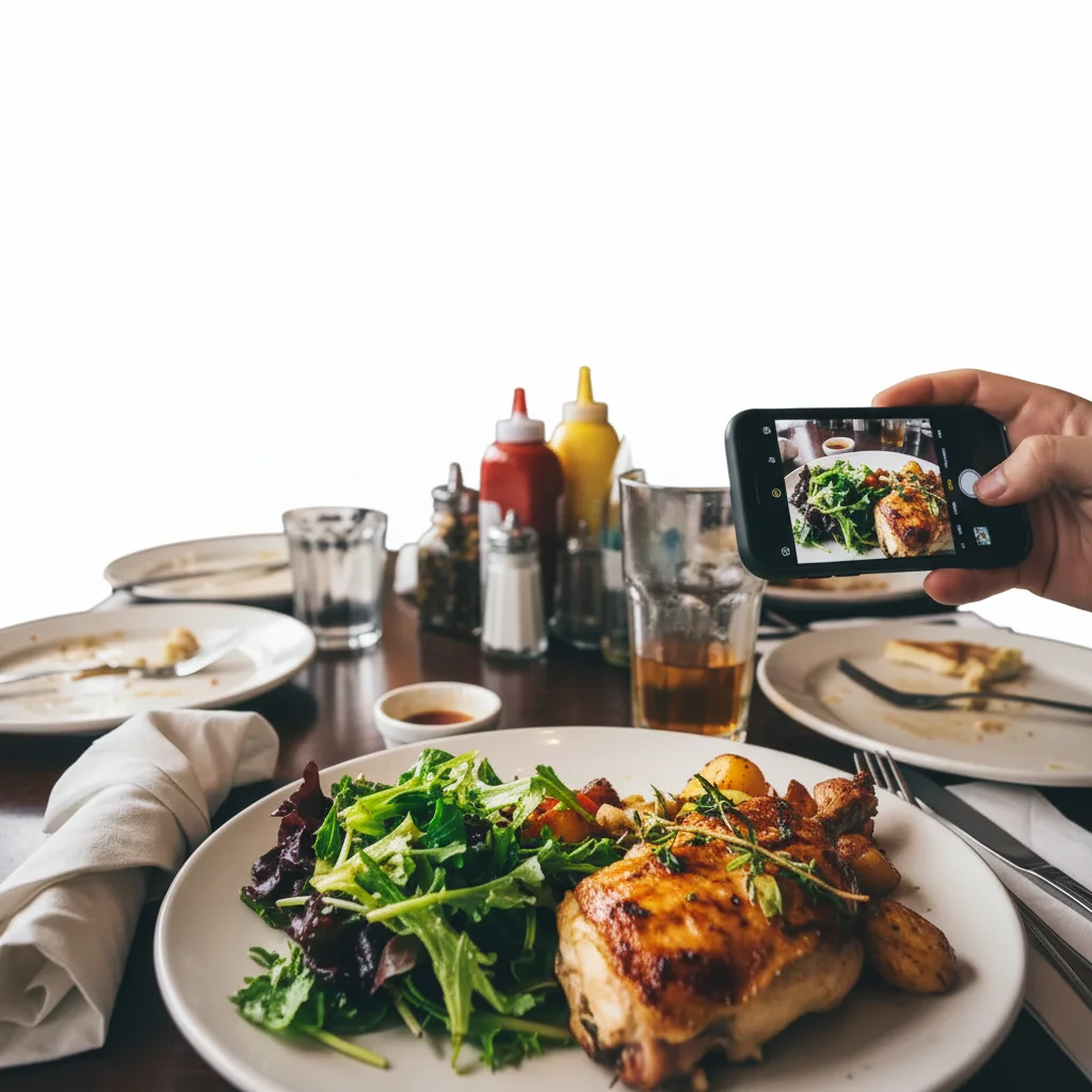Same pasta with vibrant, appetizing colors that pop