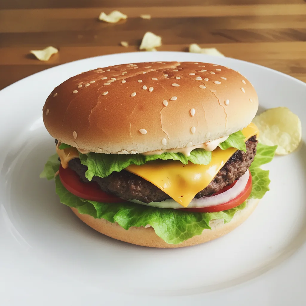 Same dish with clean plate edges and spotless table