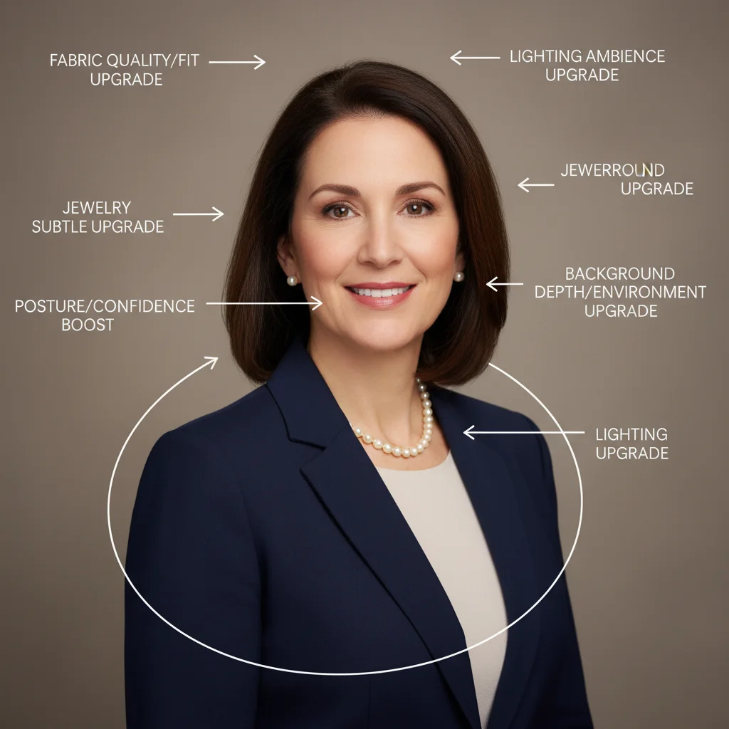 Professional corporate headshot, senior manager level