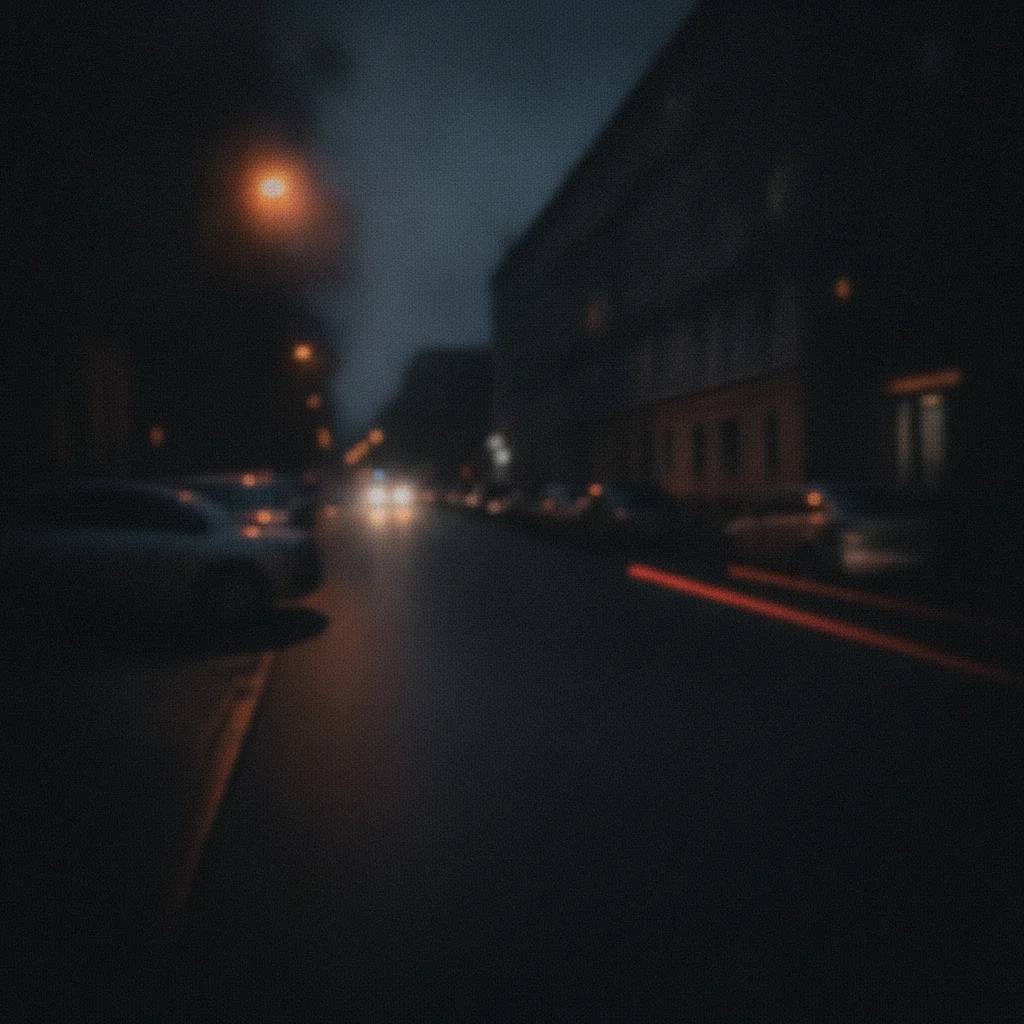 Same city street photo brightened and cleaned with natural colors restored