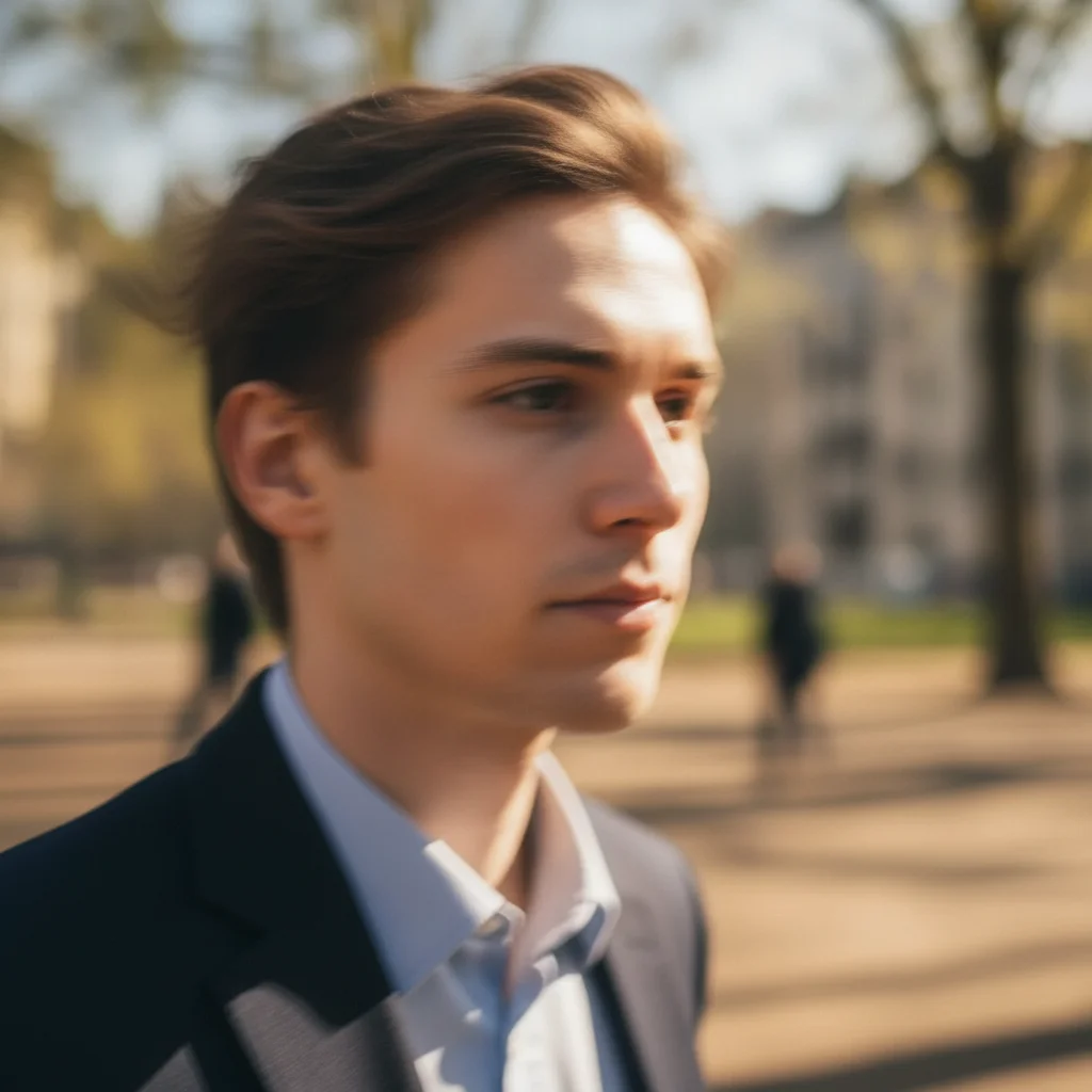 Same portrait with motion blur removed and clear facial detail restored