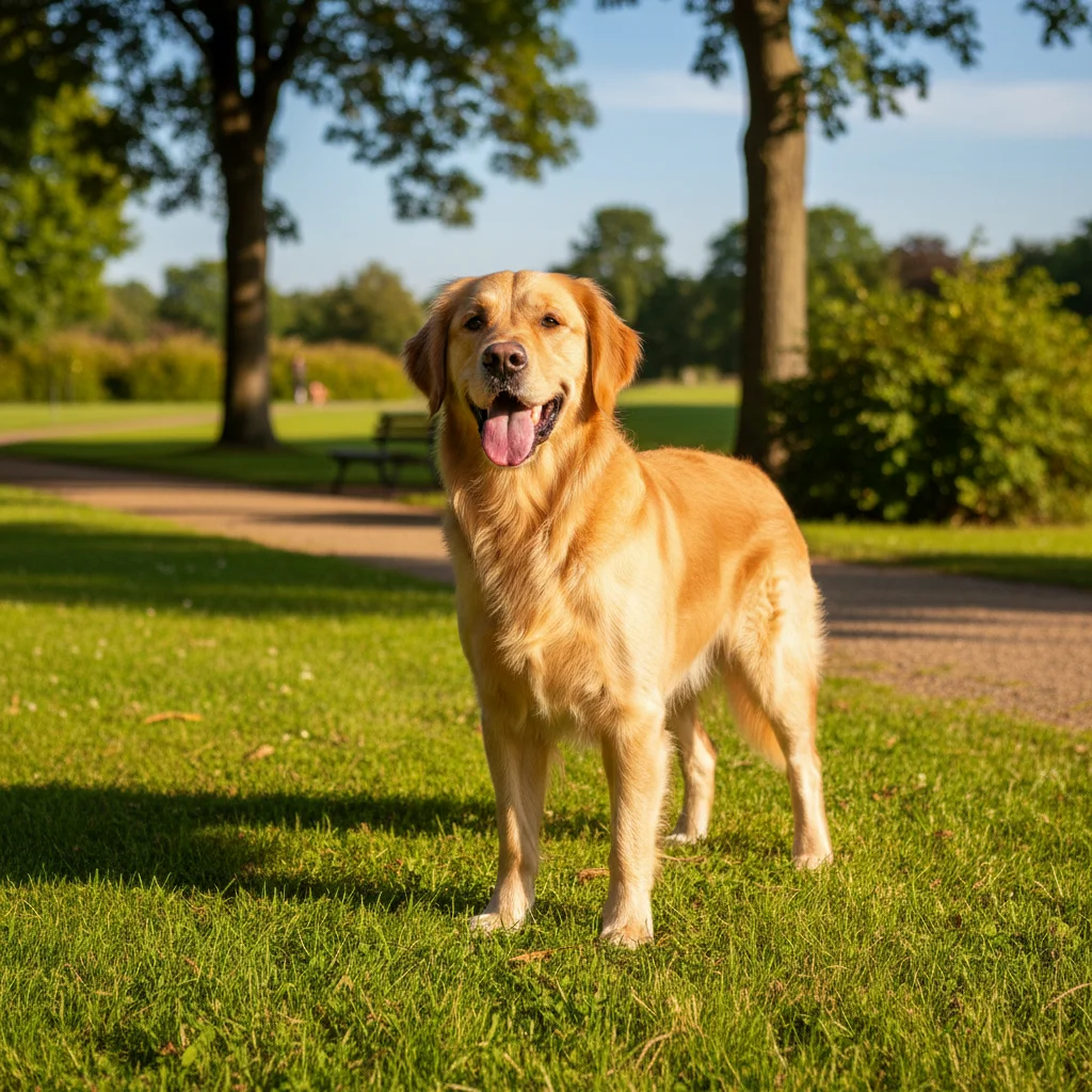 Fit golden retriever before fat dog prank edit