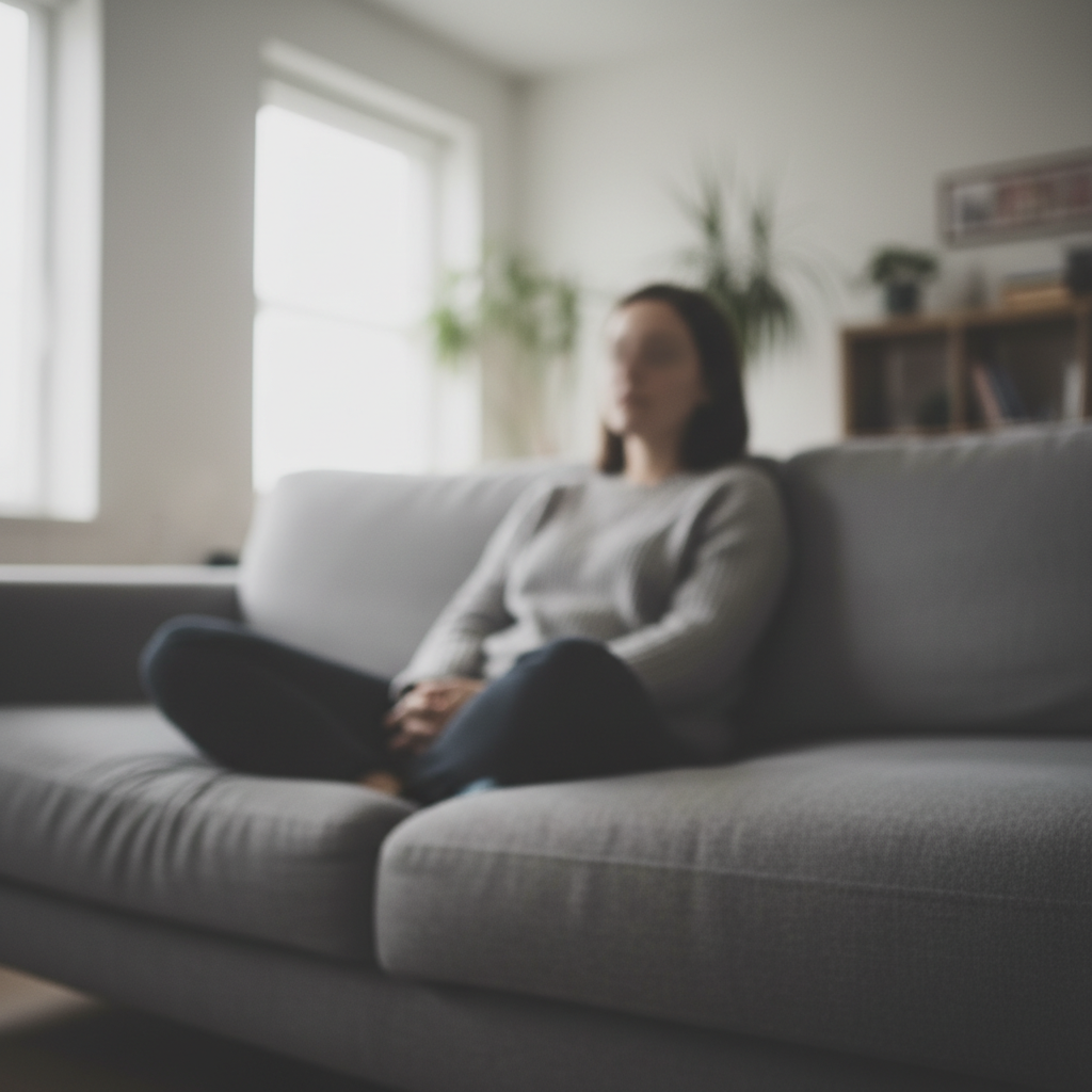 Same portrait with sharp facial features and clear fabric textures