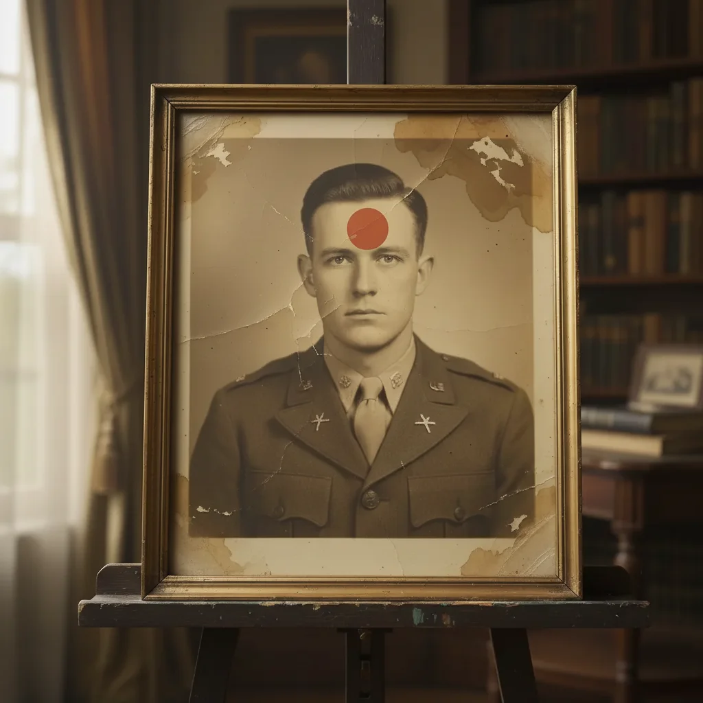 Restored military portrait honoring his service