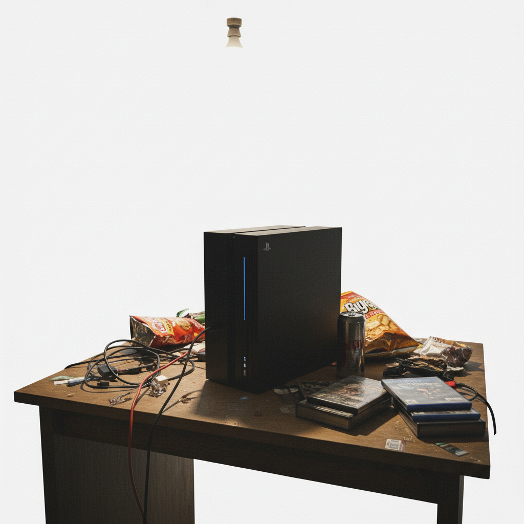 Same console bright and clear on white background