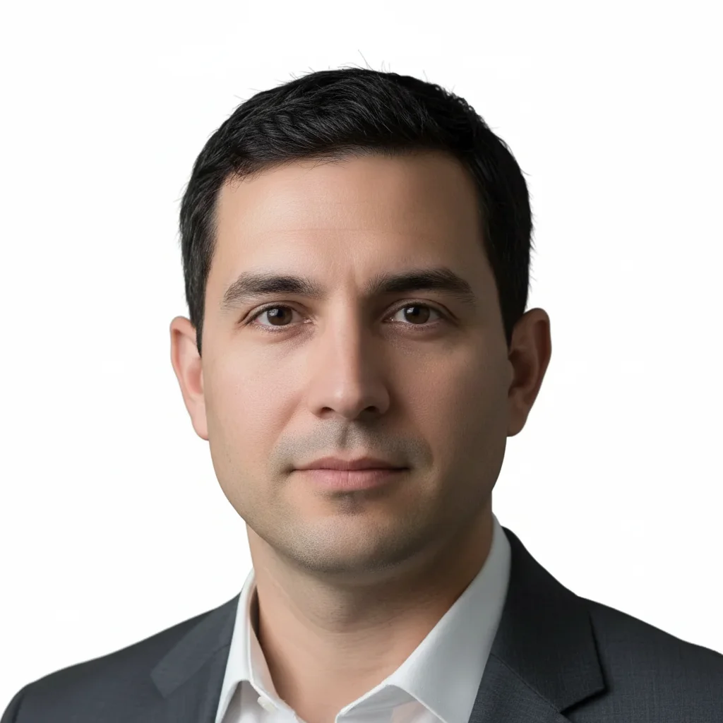 Visa-compliant photo with plain white background