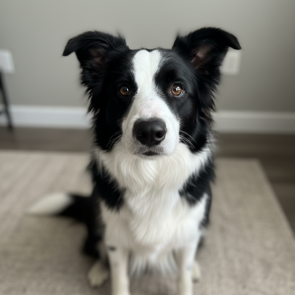 Portrait of border collie