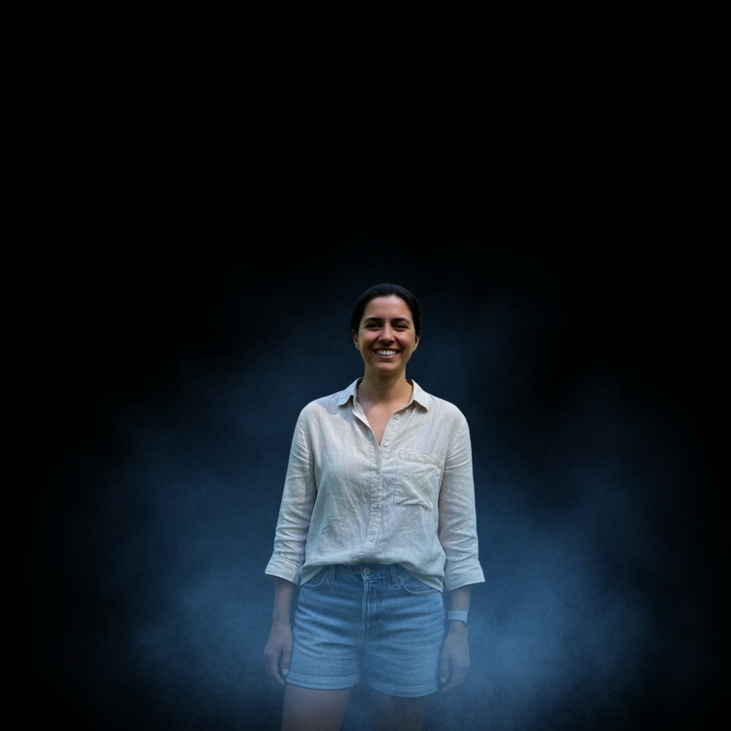 Dark moody podcast cover with mysterious atmosphere