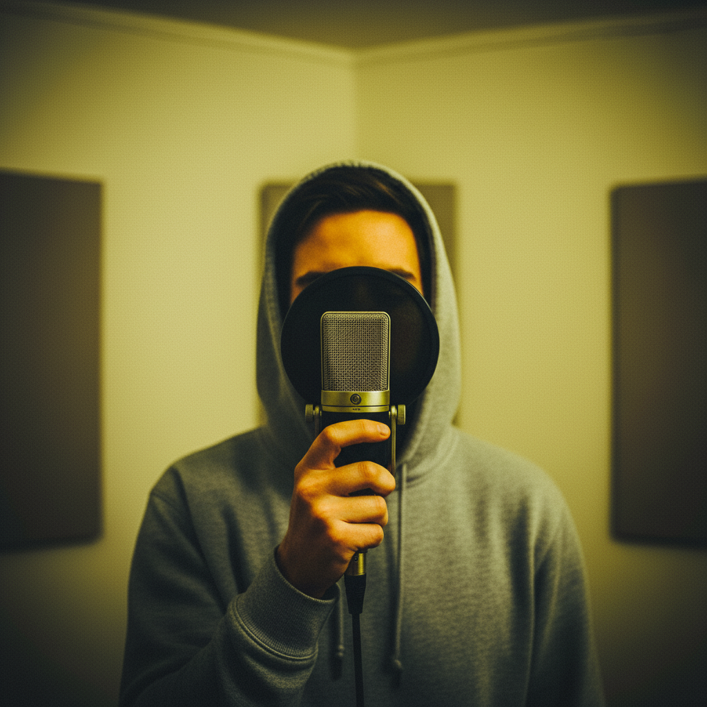 Vibrant eye-catching podcast cover with bold colors