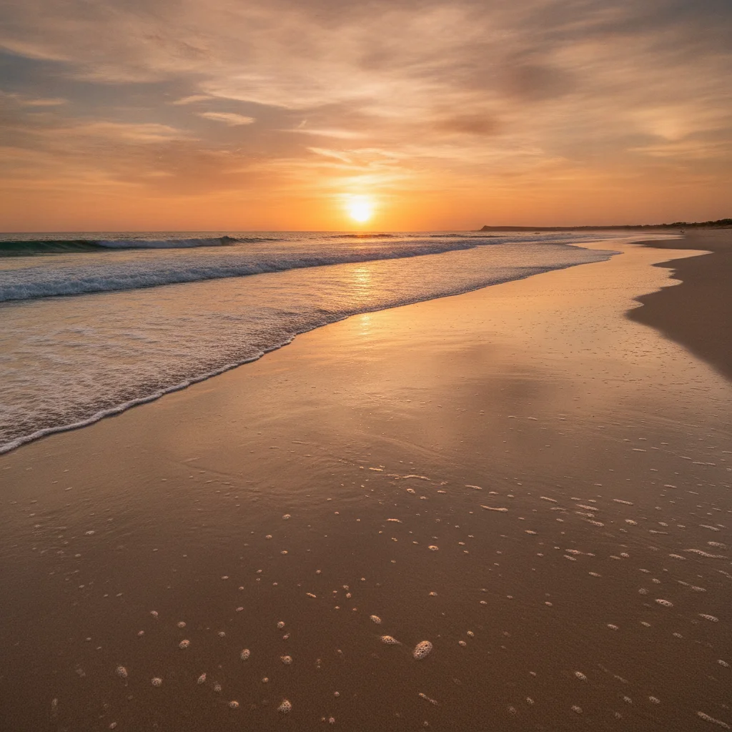 Beach scene without person