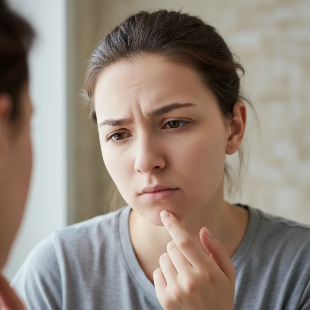 Portrait with clear chin