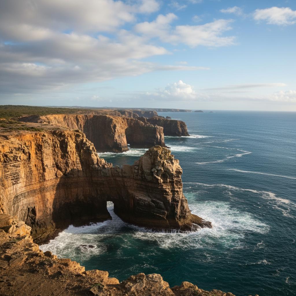 Clean coastal scene with pelican removed