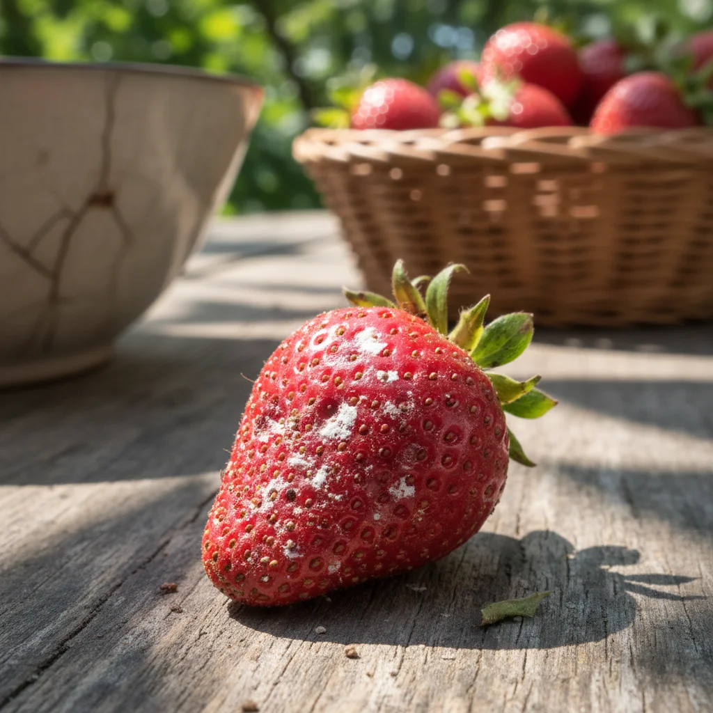 Event photo with blemishes on chin and jawline