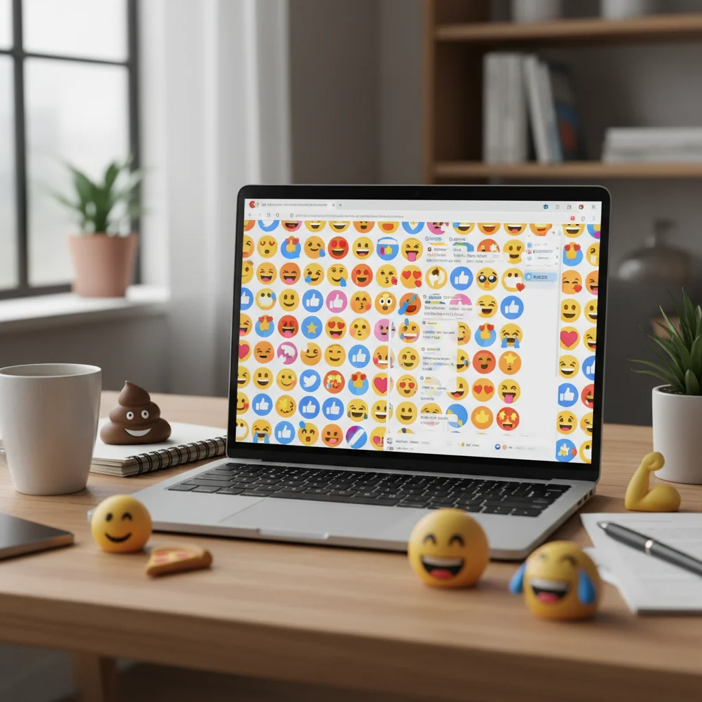 Group photo with person hidden by emoji