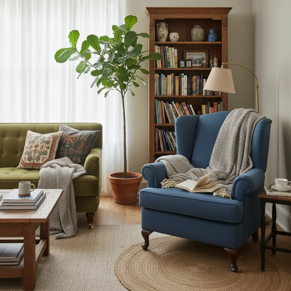 Bedroom with queen bed and nightstands against gray wall