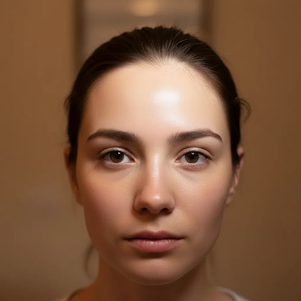 Portrait with natural skin