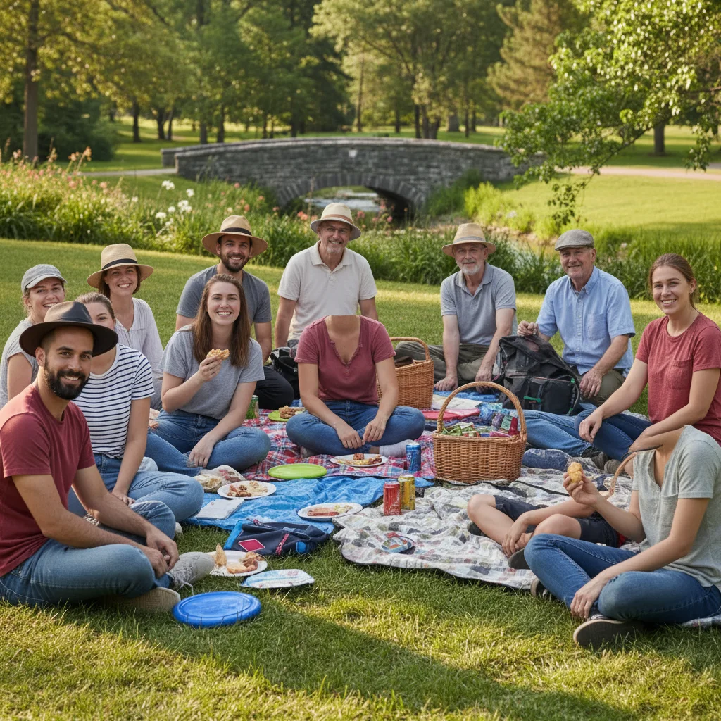 Same portrait with sun hat removed, natural dark hair visible