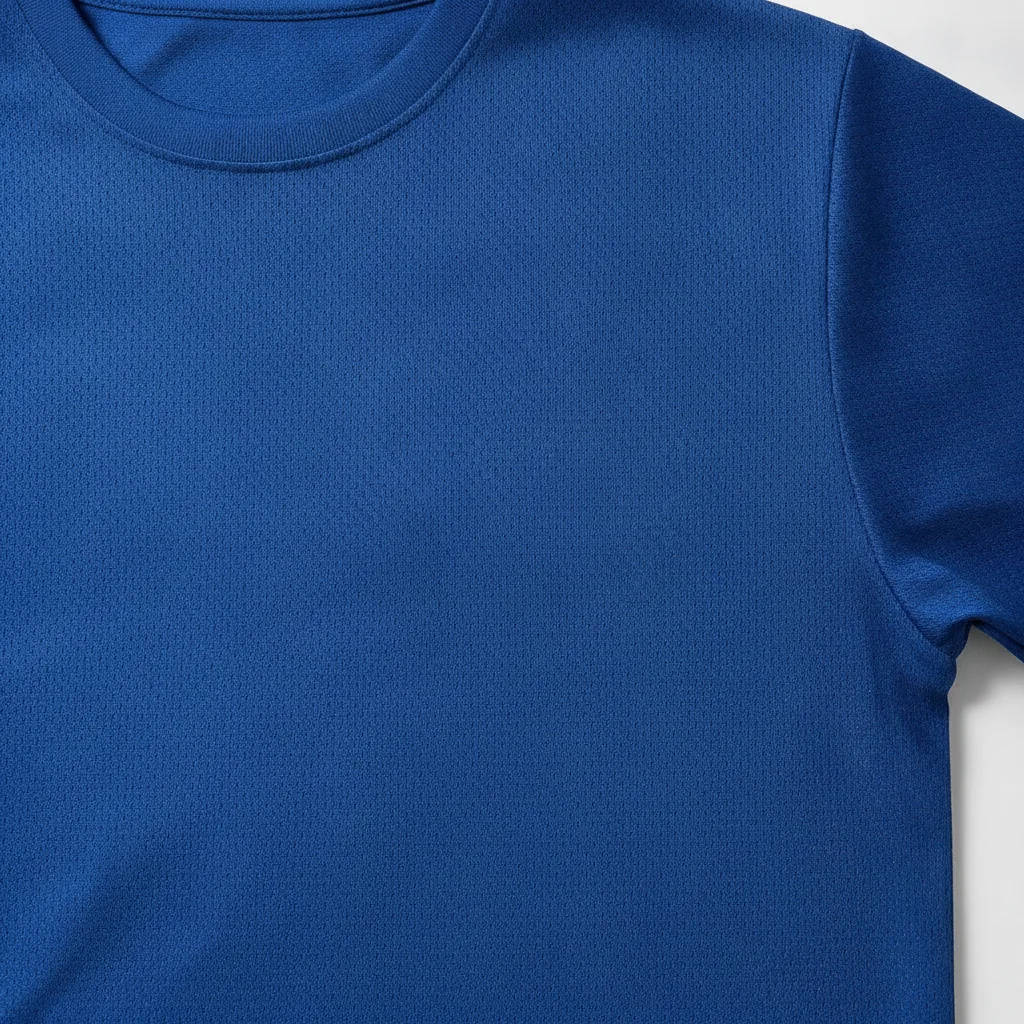 Same blue jersey with the team logo removed and plain fabric visible
