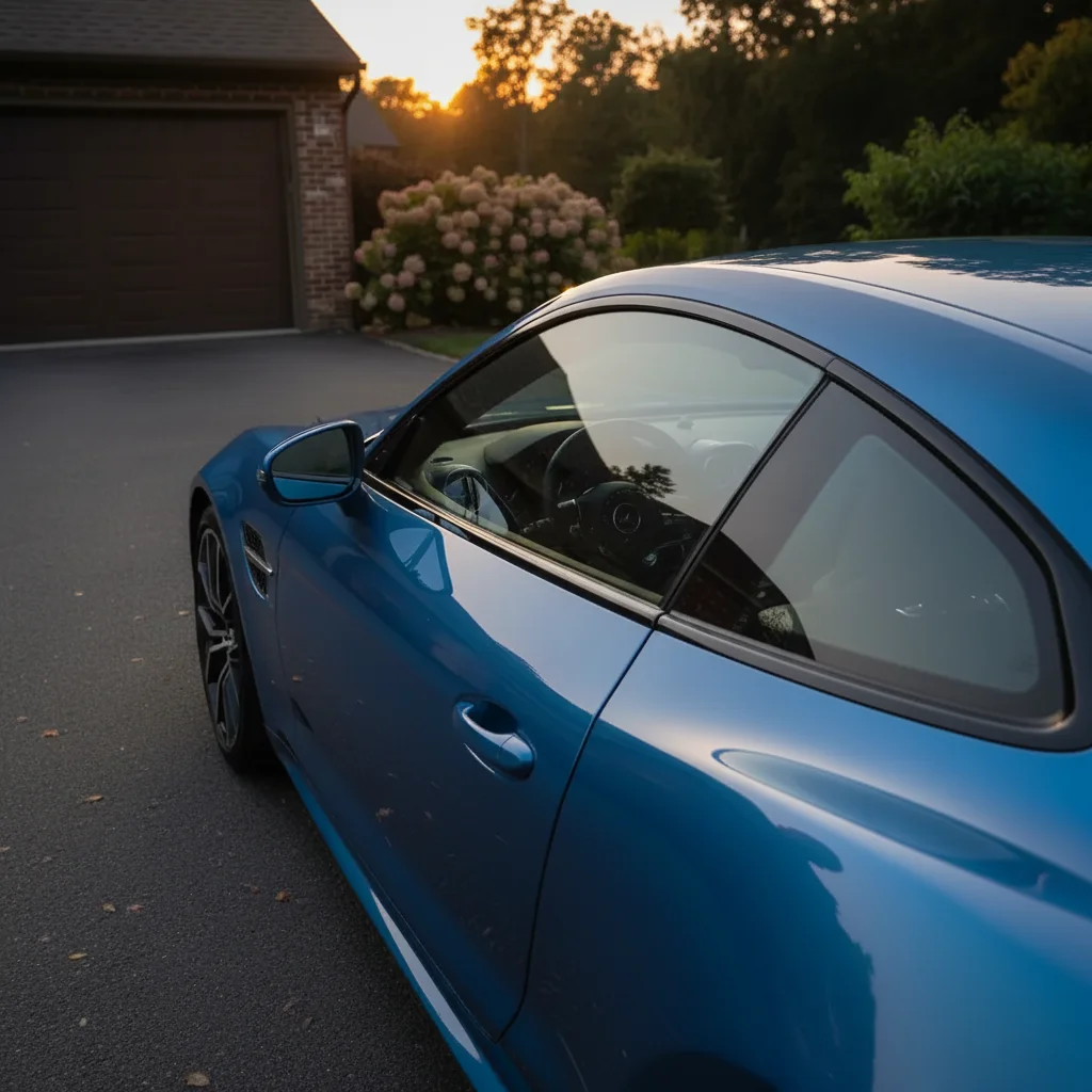 Clean car photo without reflection