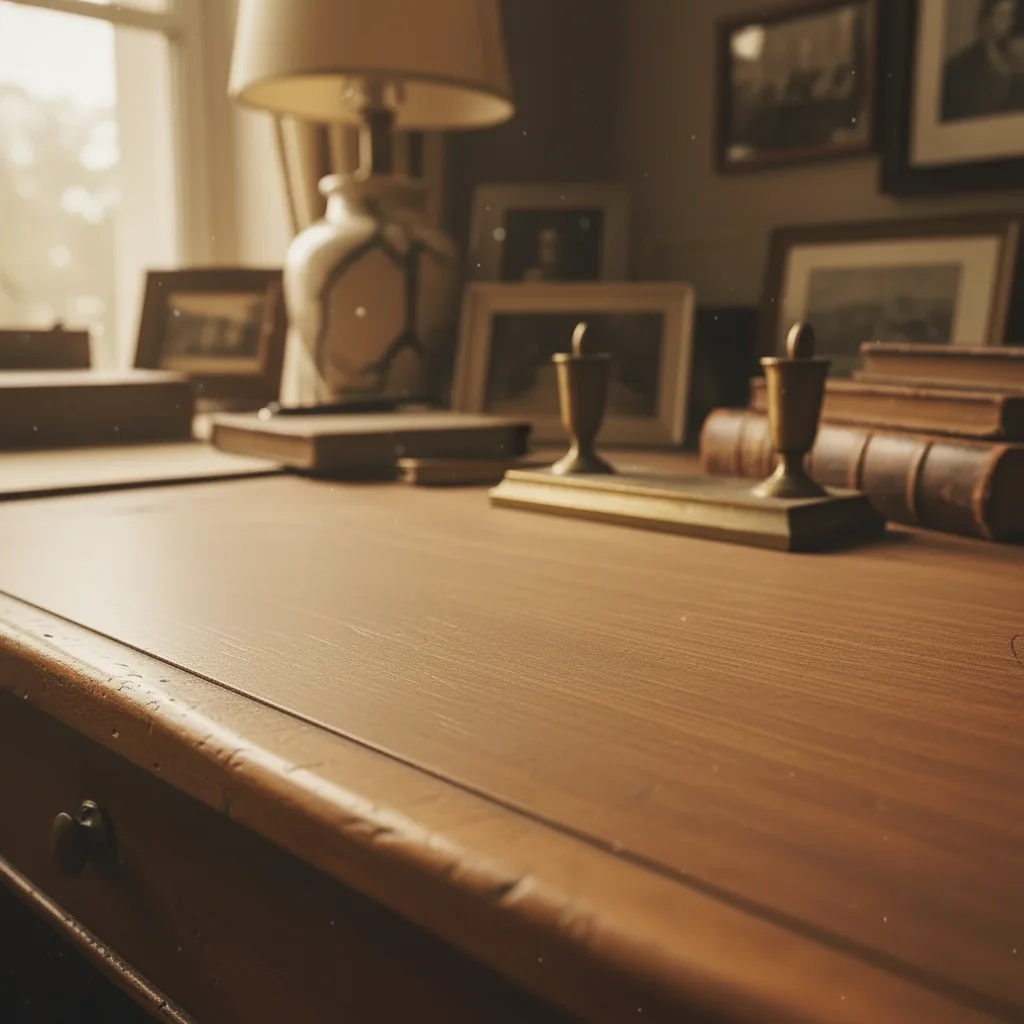 Landscape with smooth, restored sky