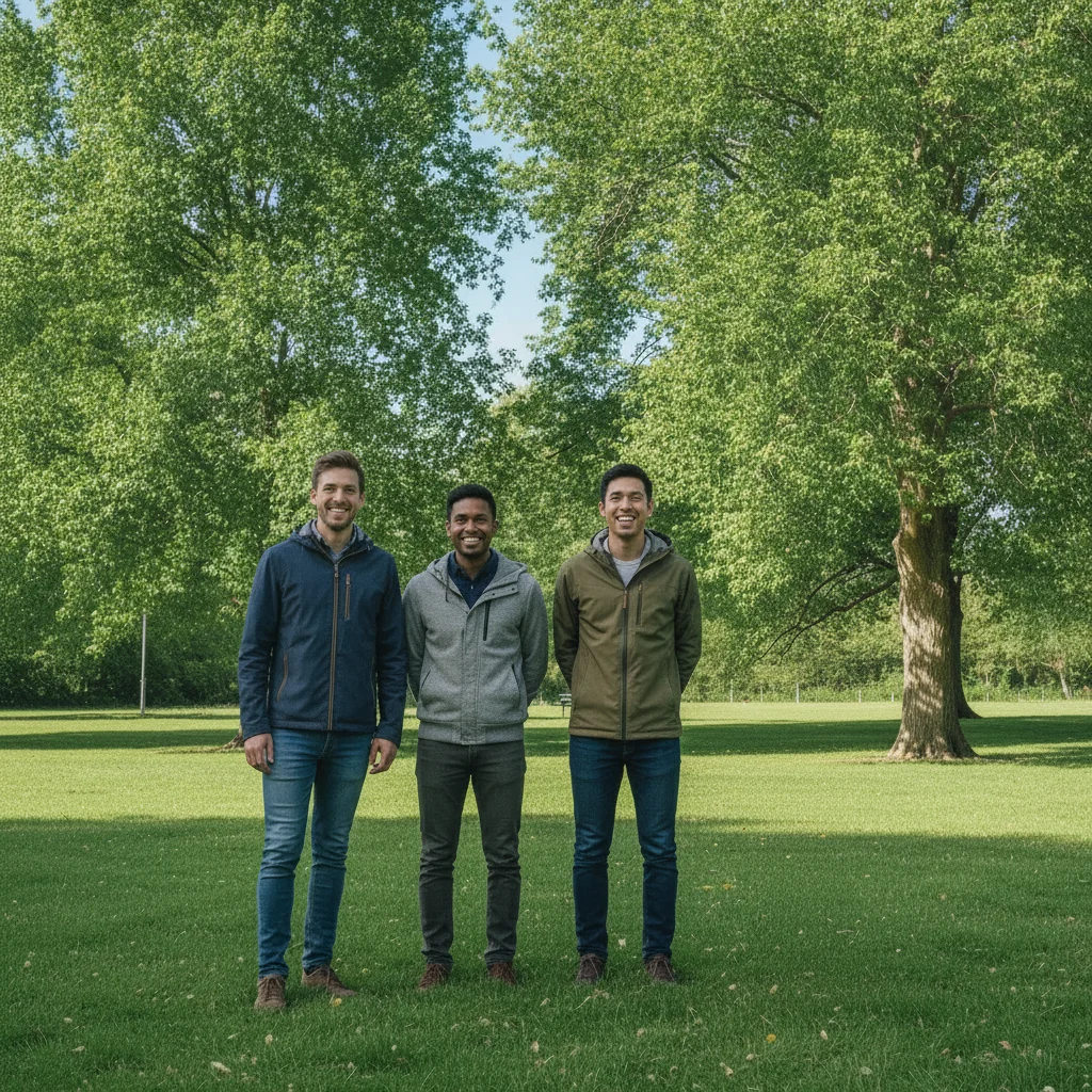 Three remaining friends with the right person removed and park filled in